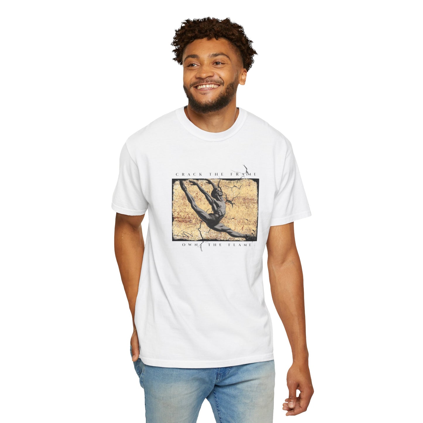 Virtuosoh Crack the Frame Own the Flame unisex T-shirt