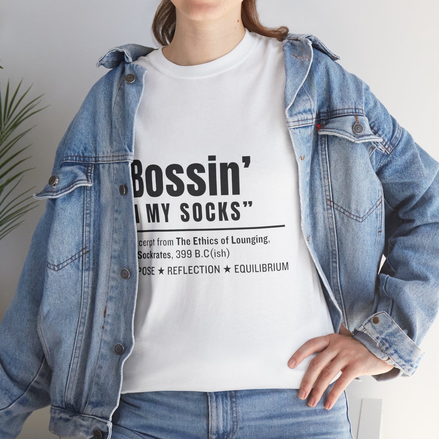 Virtuosoh Bossin' in My Socks Unisex Heavy Cotton T-shirt