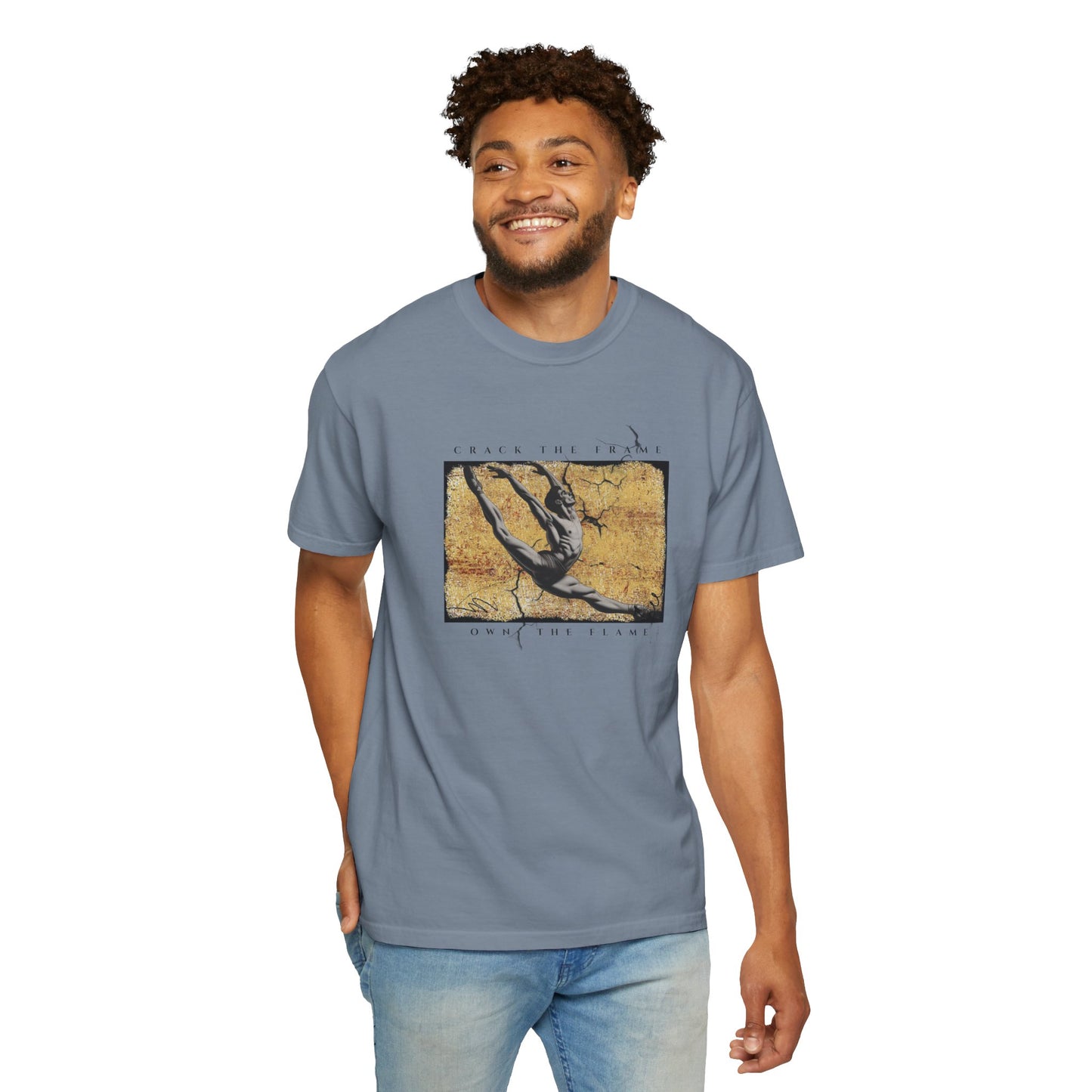 Virtuosoh Crack the Frame Own the Flame unisex T-shirt