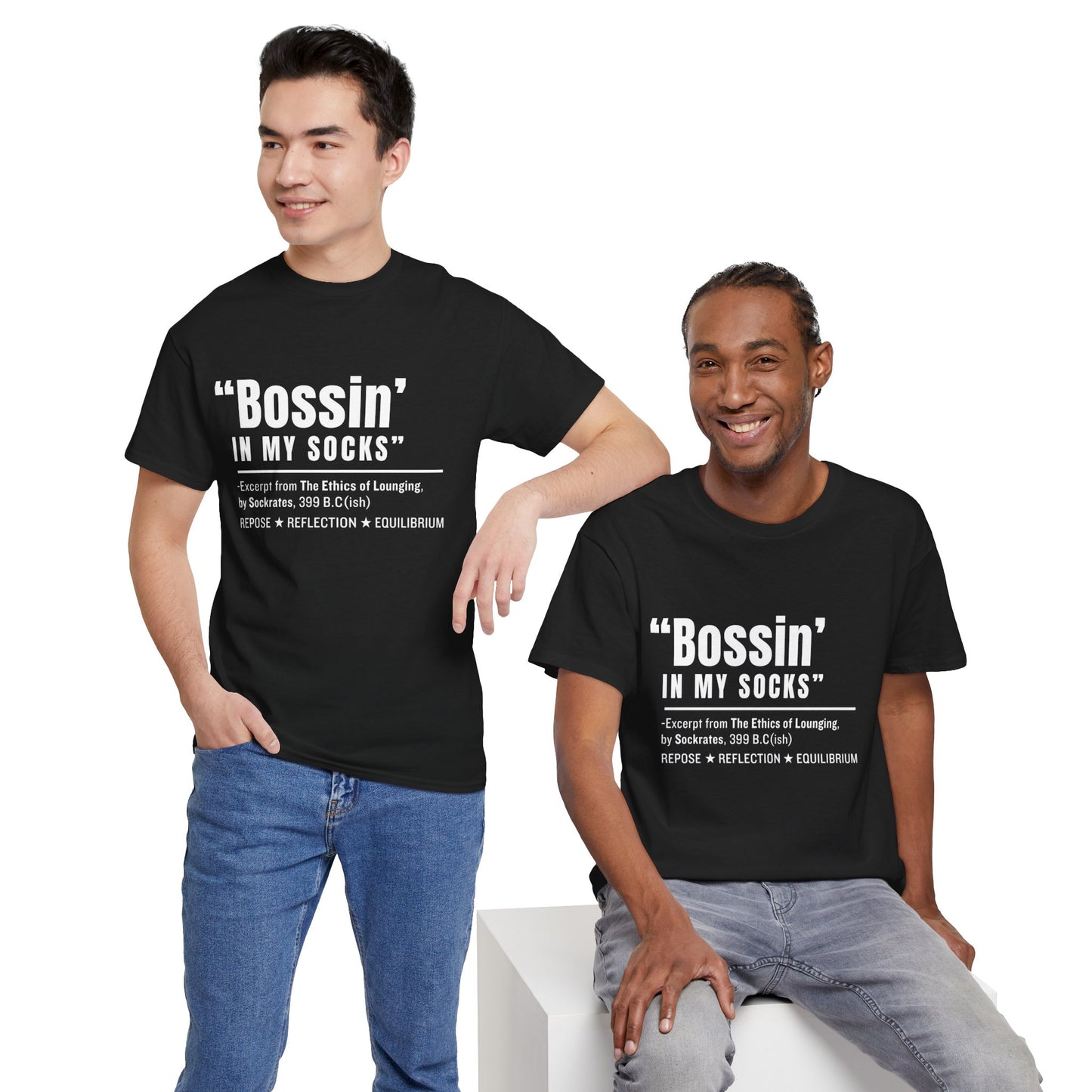 Virtuosoh Bossin' in My Socks Unisex Heavy Cotton T-shirt