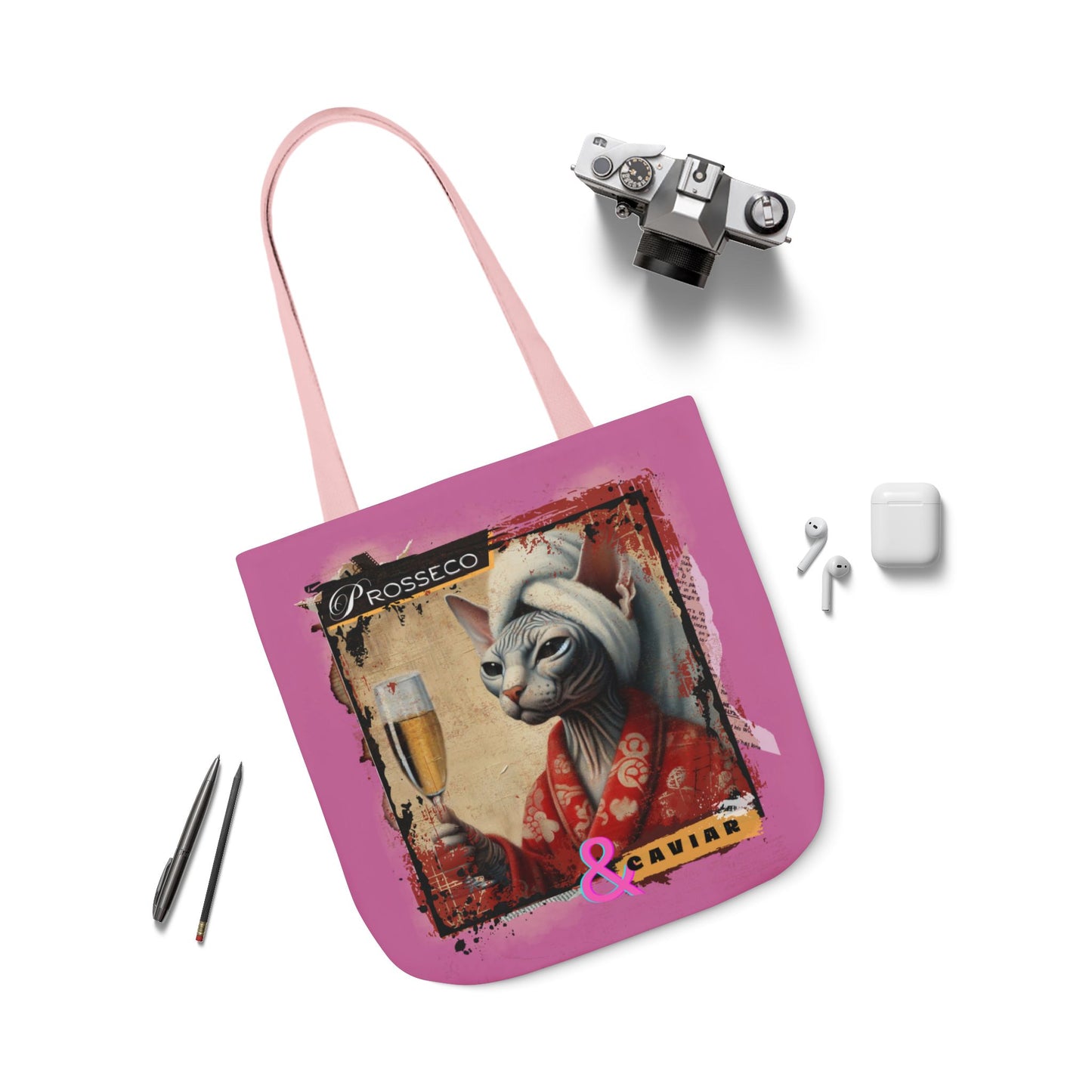 Virtuoso Canvas Tote Bag - Prosseco & Caviar