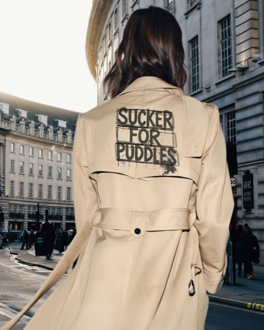 Virtuosoh Sucker for Puddles Trench Coat
