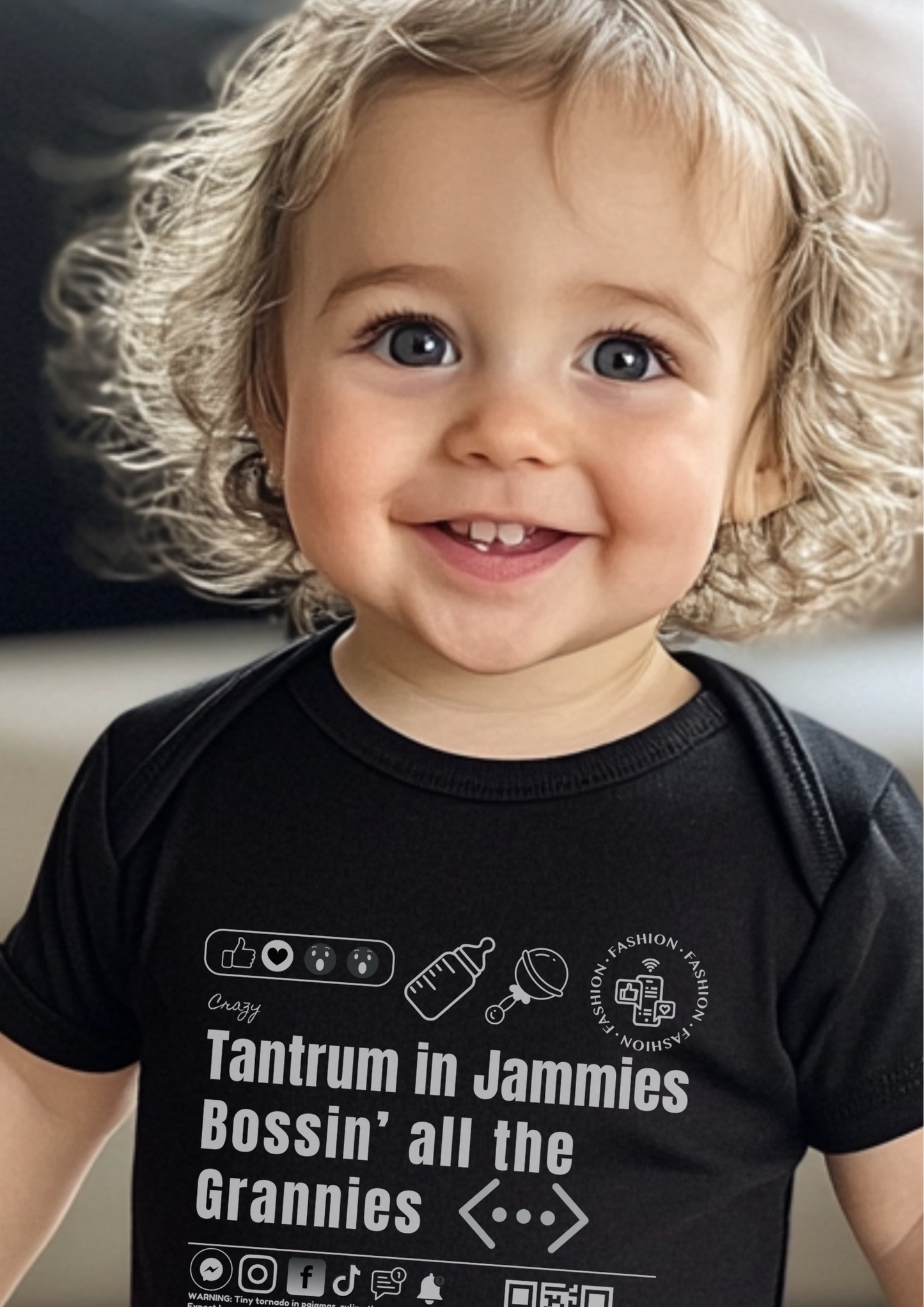 Virtuosoh Baby Tantrum in Jammies Babysuit