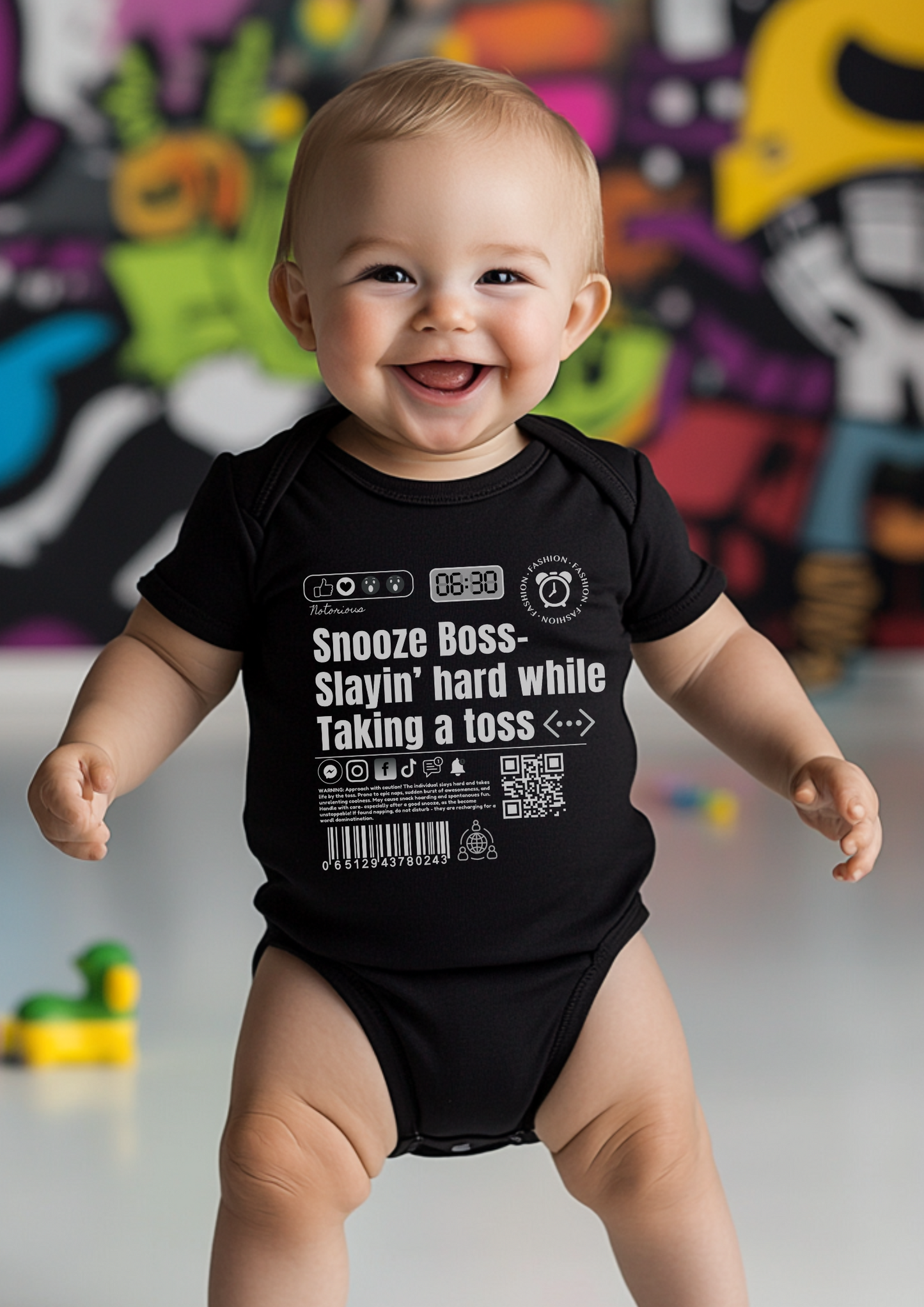 Virtuosoh Baby Snooze Boss Babysuit
