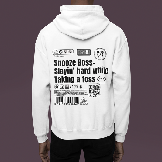 Virtuosoh Snooze Boss Unisex Zip Hoodie