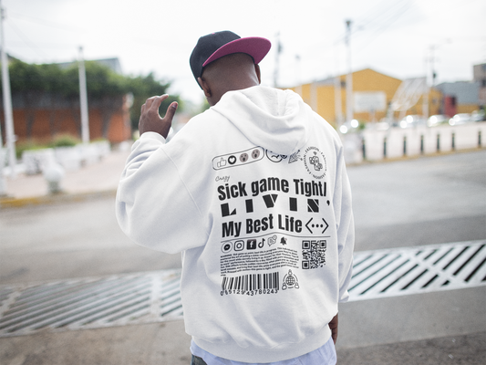Virtuosoh Sick Game Tight Unisex Zip Hoodie
