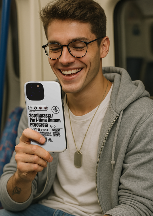 Virtuosoh Scrollmasta Tough Phone case for iPhone - White