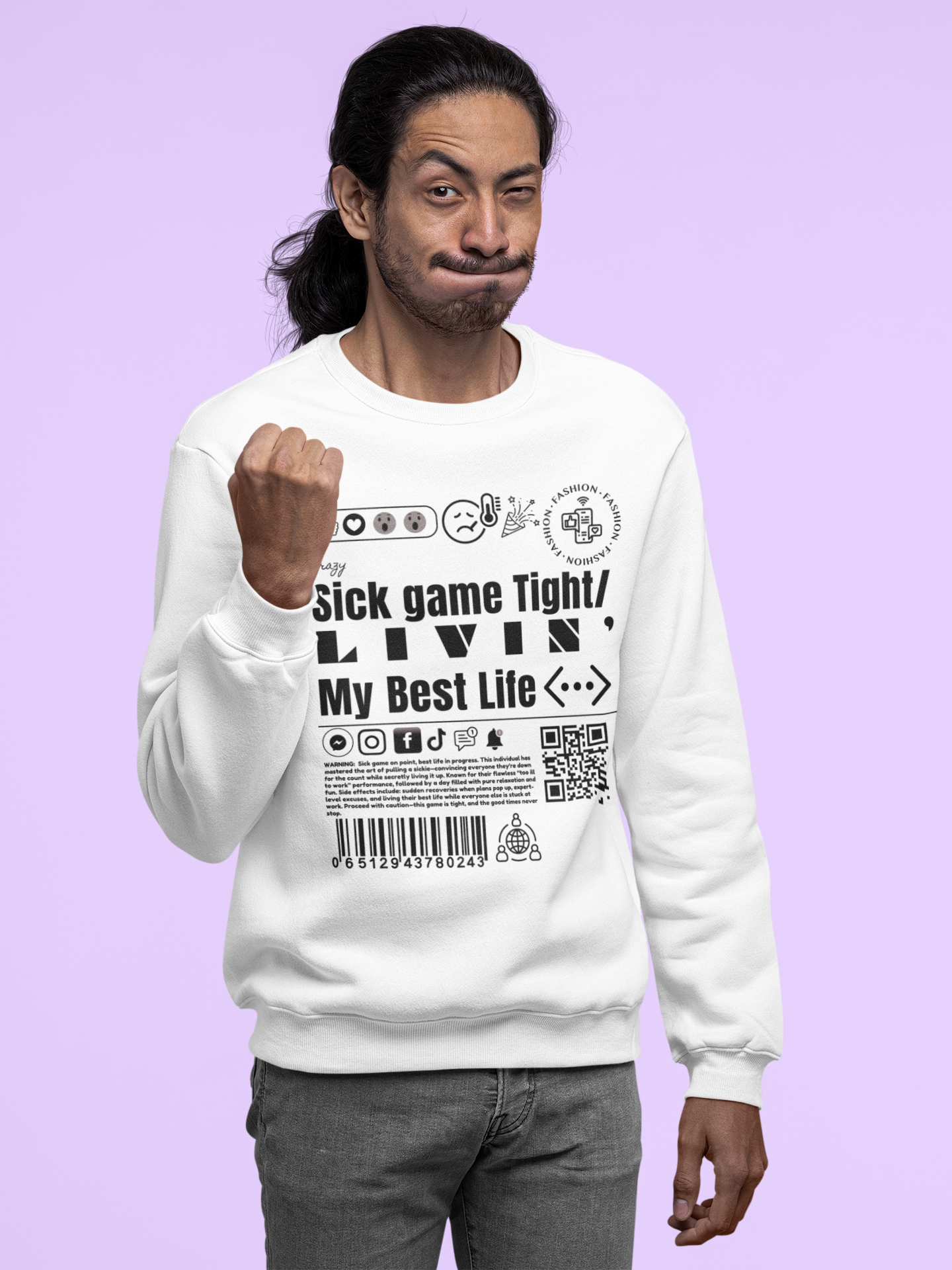 Virtuosoh Sick Game Tight Unisex Sweatshirt